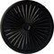 Ekena Millwork Leandros Ceiling Medallion (Fits Canopies up to 5"), 33 1/8"OD x 3 1/2"ID x 1 3/8"P, Jet Black CM33LEBLF - alternate 1
